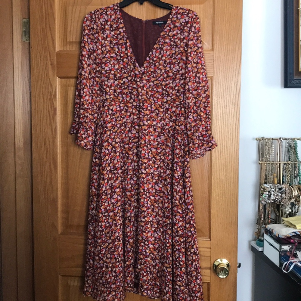 Prairie Crossover Midi Dress